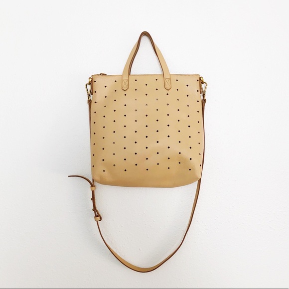 madewell perforated mini transport tote